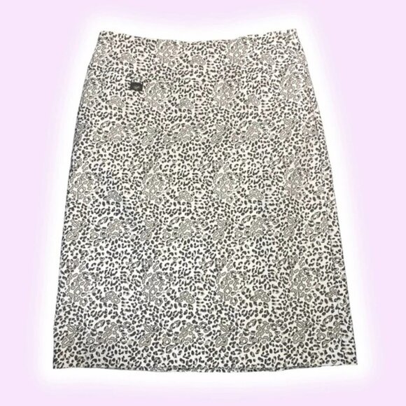 Lisette L Montreal Patterned Pencil Skirt Sz 0 - Picture 1 of 6
